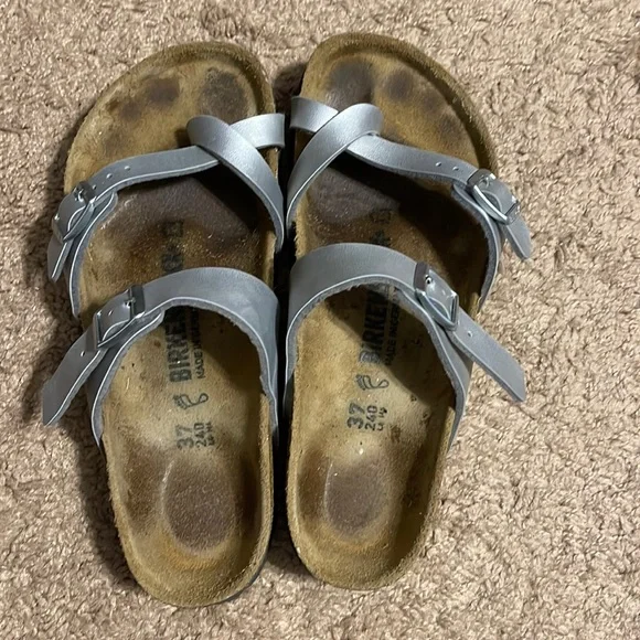 BIRKENSTOCKS | Great condition Boston Soft Footbed Suede Leather in Color Taupe  main image 3